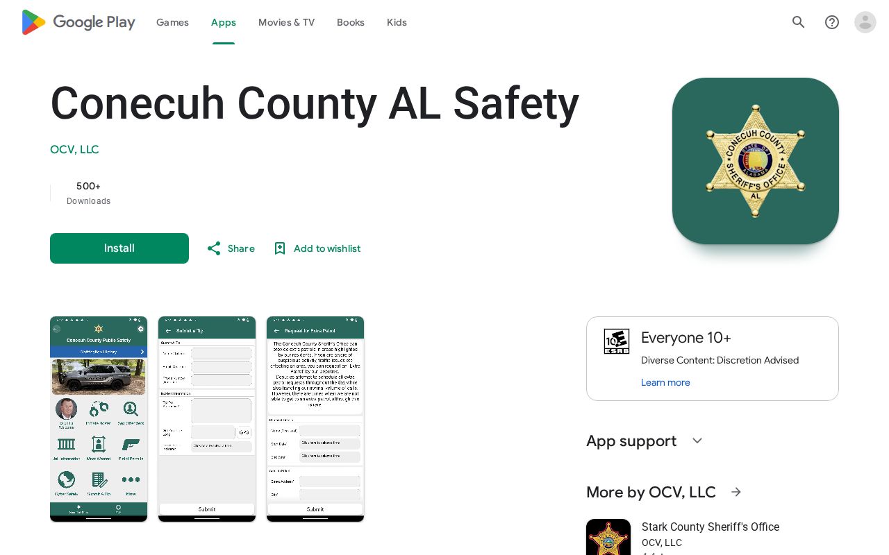 Conecuh County arrest lookup Android safety app listing