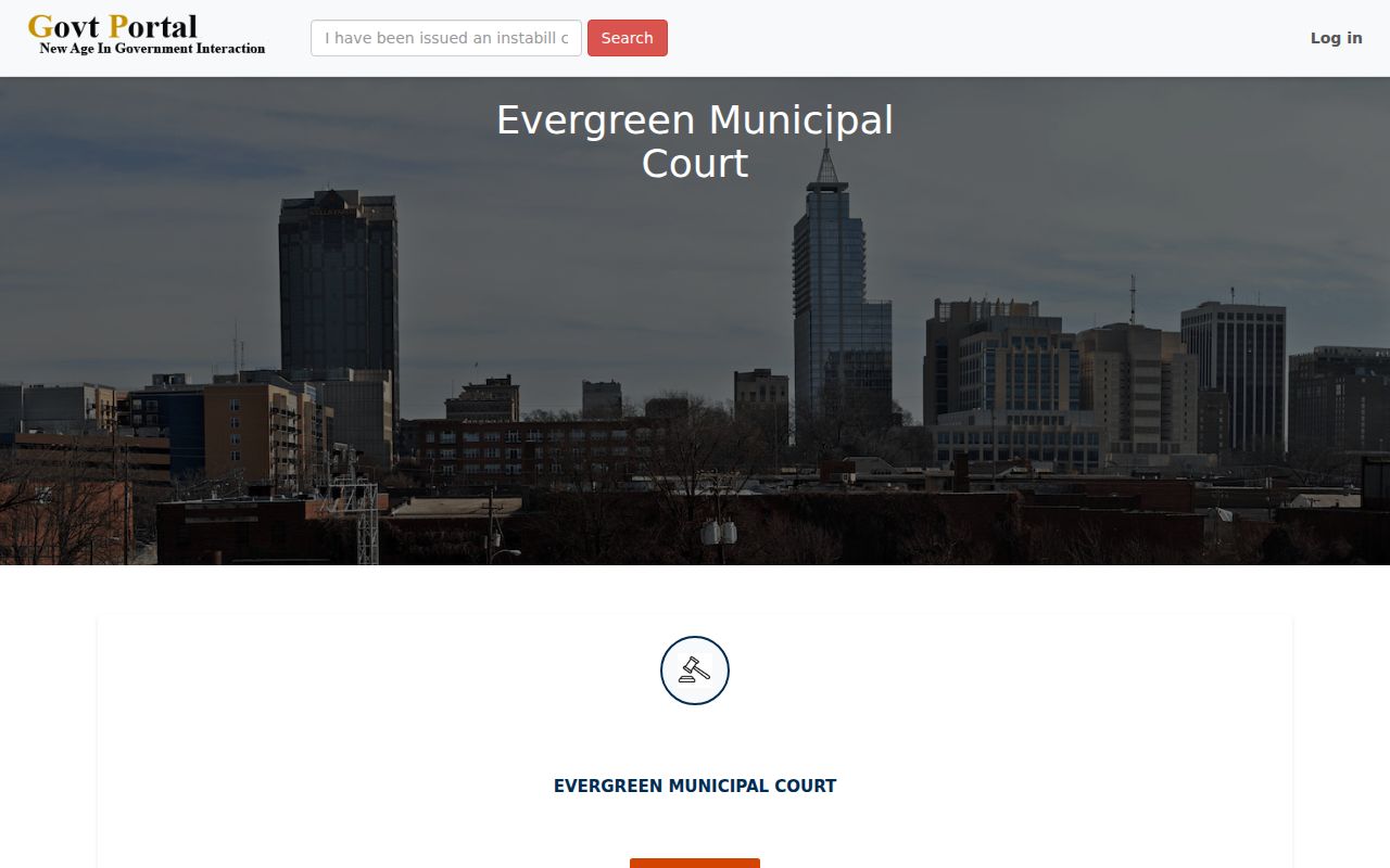 Evergreen criminal records municipal payment portal