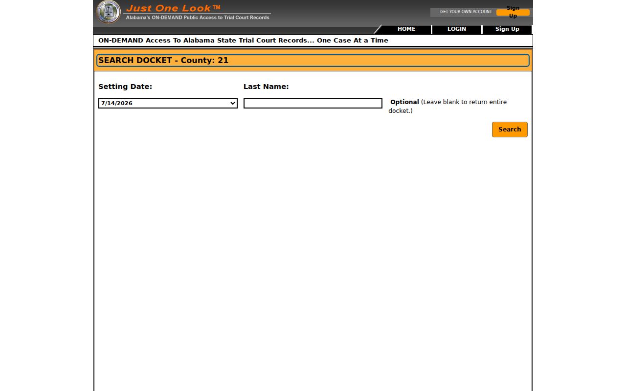 Conecuh County criminal history electronic docket search