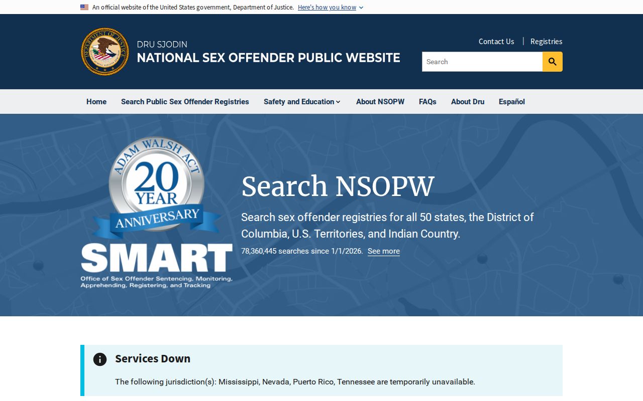 Conecuh County sex offender search NSOPW national interface