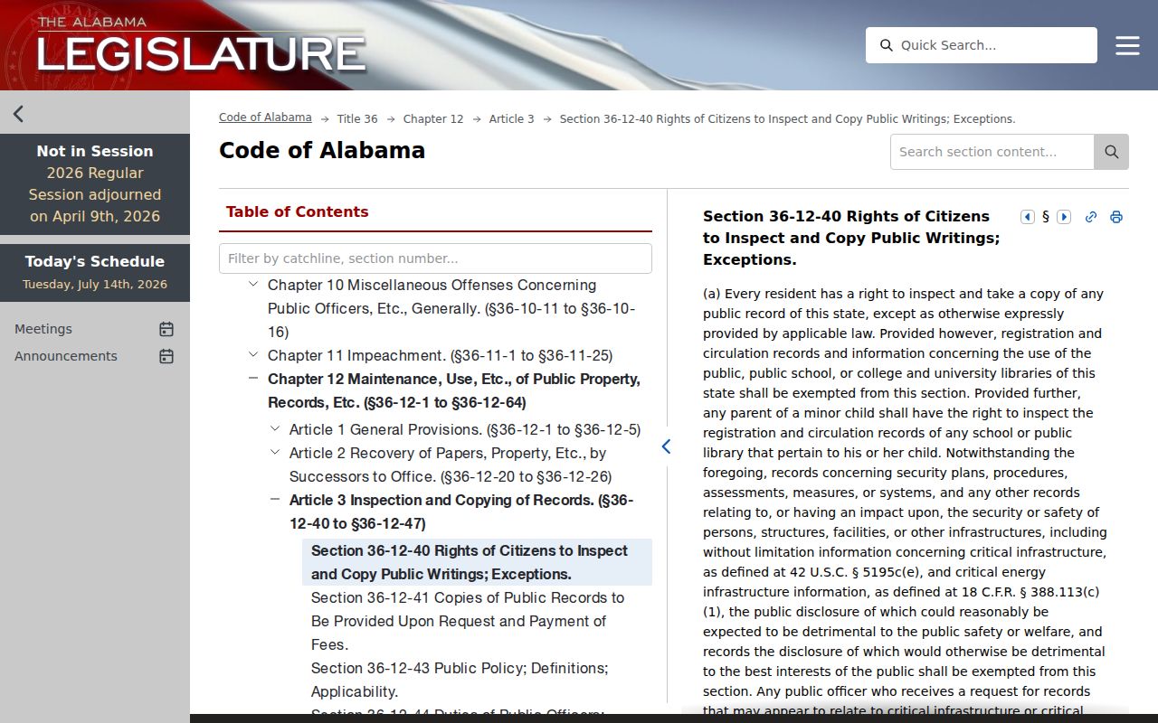 Conecuh County sex offender search Alabama public records law